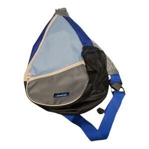 KAVU Paxton Pack Backpack Womens Blue Rope Sling Bag Hiking Outdoors